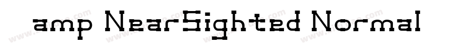 &_NearSighted Normal字体转换